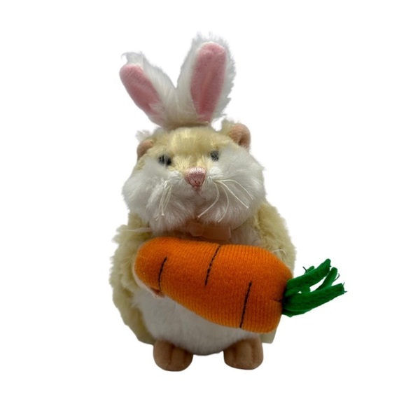 Webkinz Ganz Mazin' Hamsters Bunny Carrots 4" Plush Stuffed Animal Easter - Picture 1 of 9